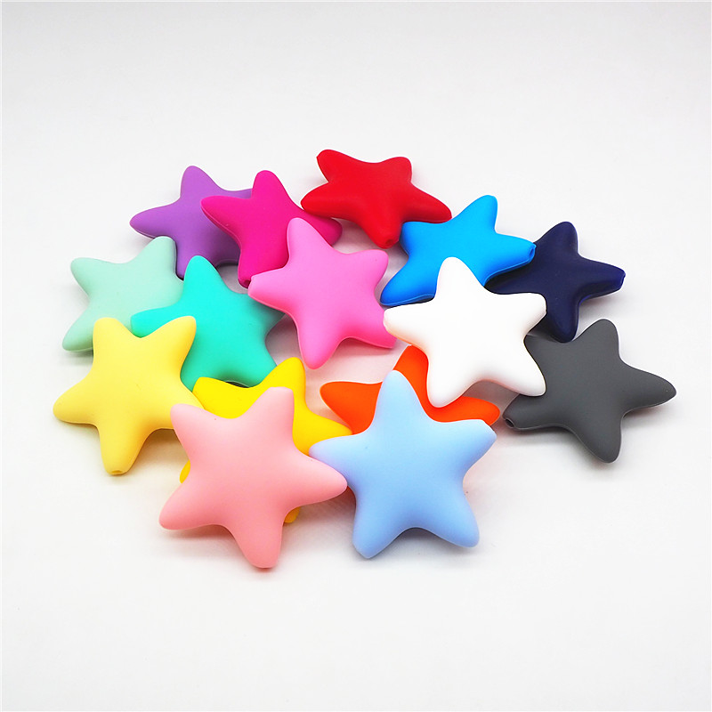 Jewelry Making For Dummies - Chengkai 10pcs Silicone Star Beads DIY