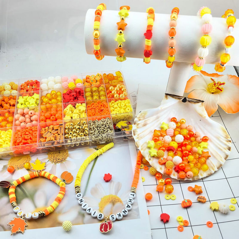 Jewelry Making For Teens - Clay Beads Bracelet Making Kit Flat