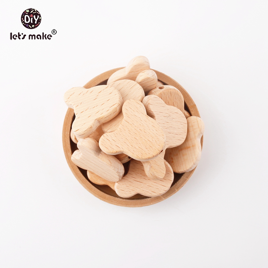 Jewelry Making For Dummies - Let's Make 50pcs Natural Wood Bears