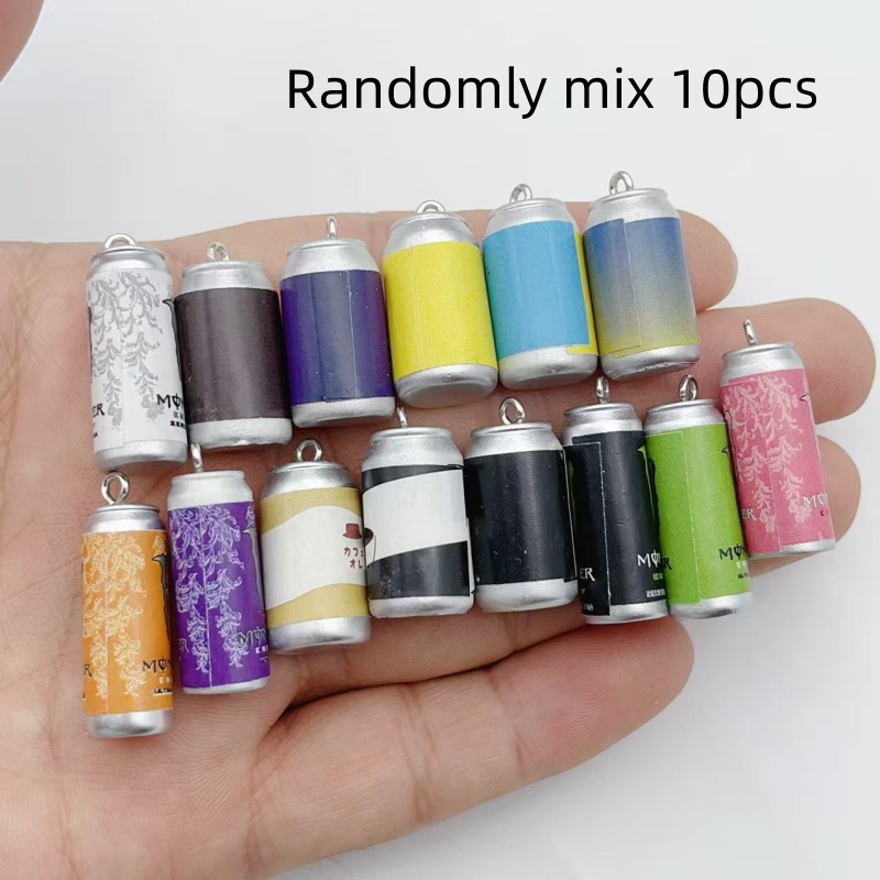 Jewelry Making Party - 10Pcs Mini Simulation Beverage Can Resin
