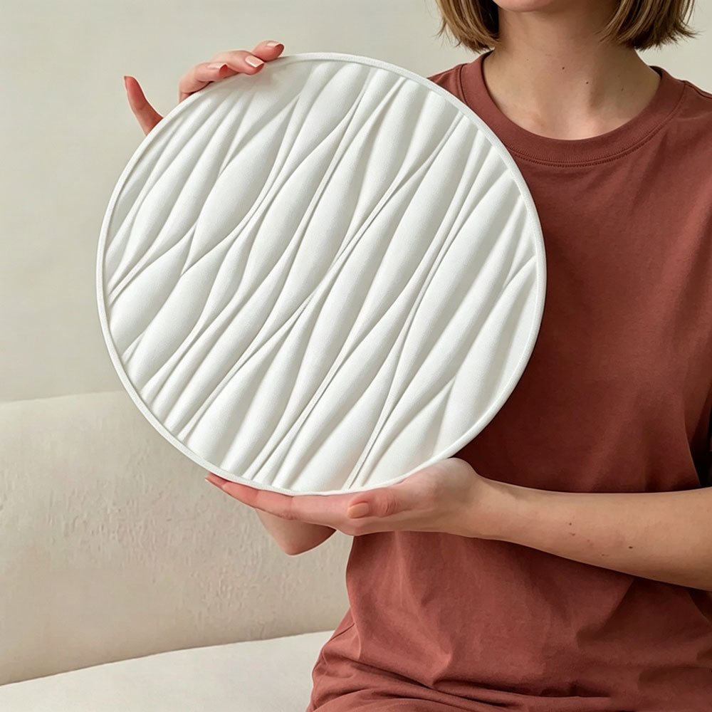 Jewelry Making Mold - Large Round Tray Silicone Mold Wave