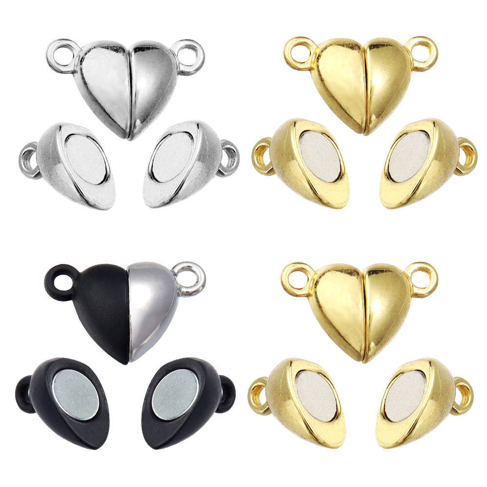 Jewelry Making Supplies - 5pcs/Lot Alloy Love Heart Shaped Magnetic