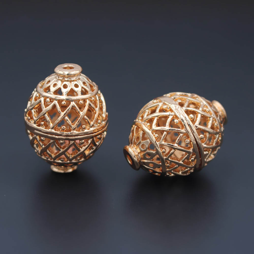 Jewelry Making Dubai - 10pcs Nigerian Dubai Gold Spacer Beads