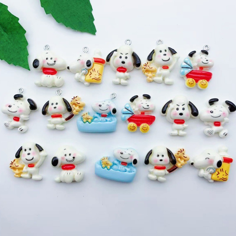 Jewelry Making Party - 12pcs resin cartoon dog pendant, DIY