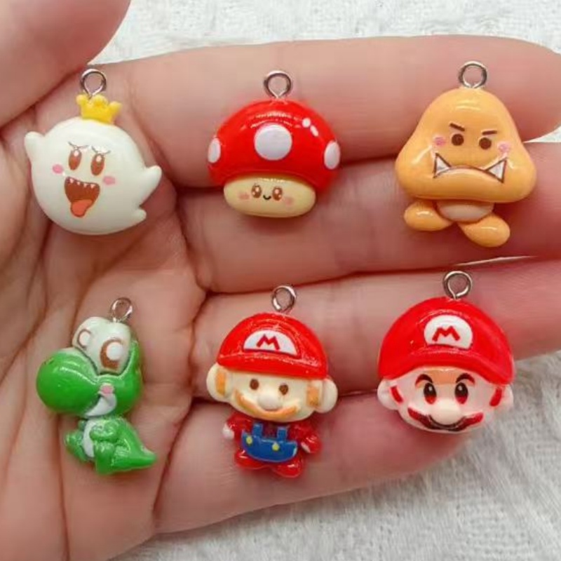Jewelry Making Party - 10pcs resin cartoon pendant, DIY jewelry