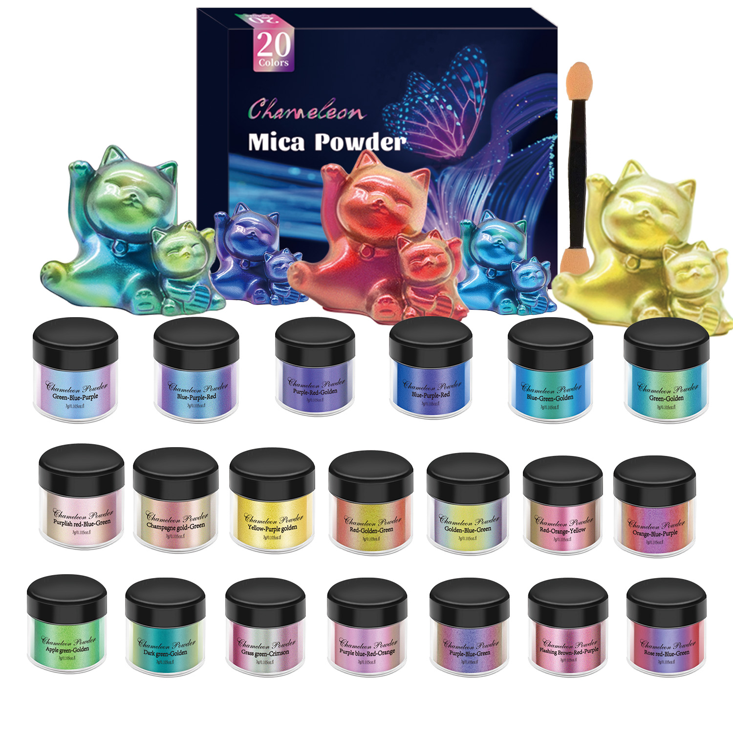 10/20pcs Mirror Chameleons Pig - Jewelry Making Tool Kit ulasan dan harga