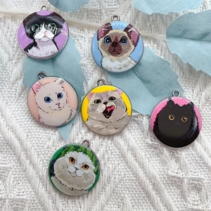 10pcs cartoon animal cat ename - Jewelry Making Party ulasan dan harga