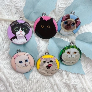 10pcs cartoon animal cat ename - Jewelry Making Party ulasan dan harga