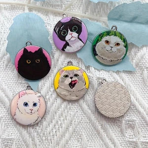 10pcs cartoon animal cat ename - Jewelry Making Party ulasan dan harga