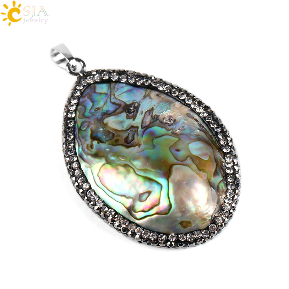 CSJA New Zealand Natural Abalo - Jewelry Making New Zealand ulasan dan harga