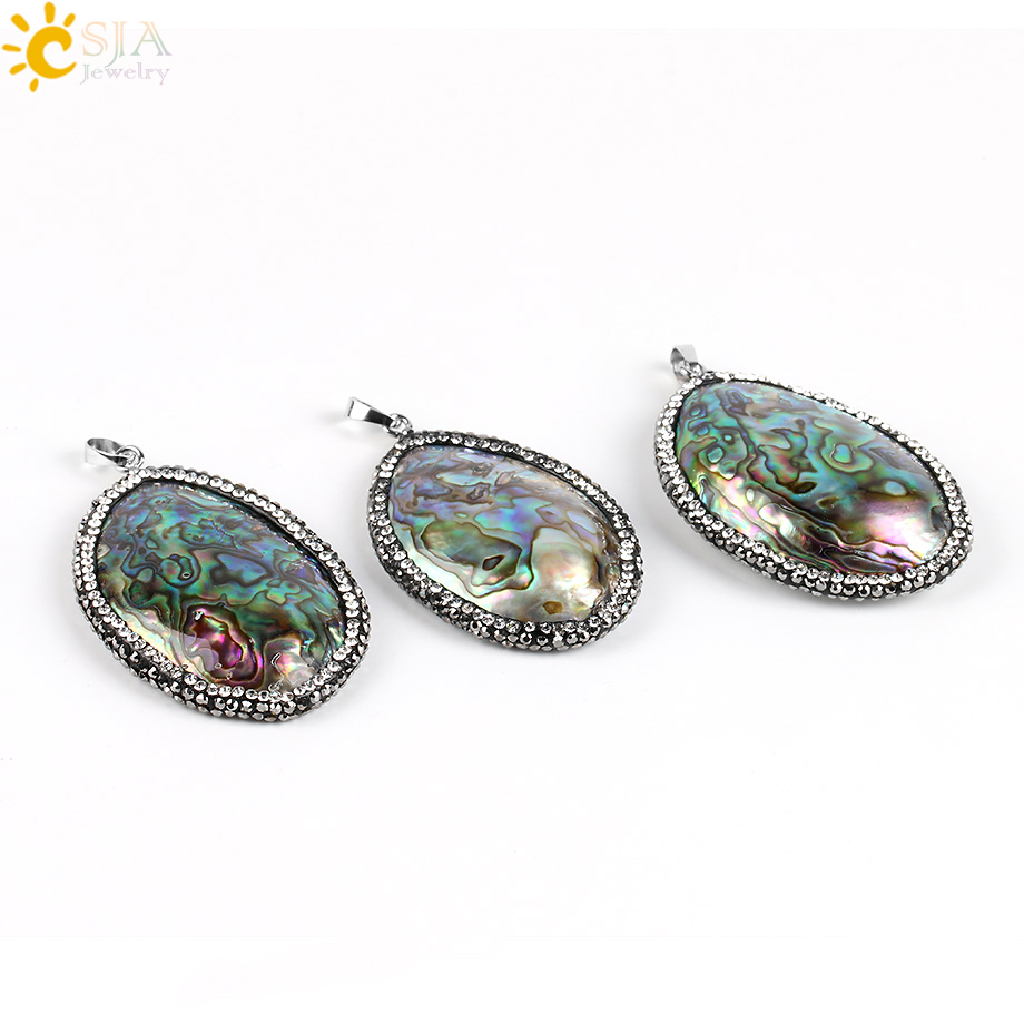 CSJA New Zealand Natural Abalo - Jewelry Making New Zealand ulasan dan harga