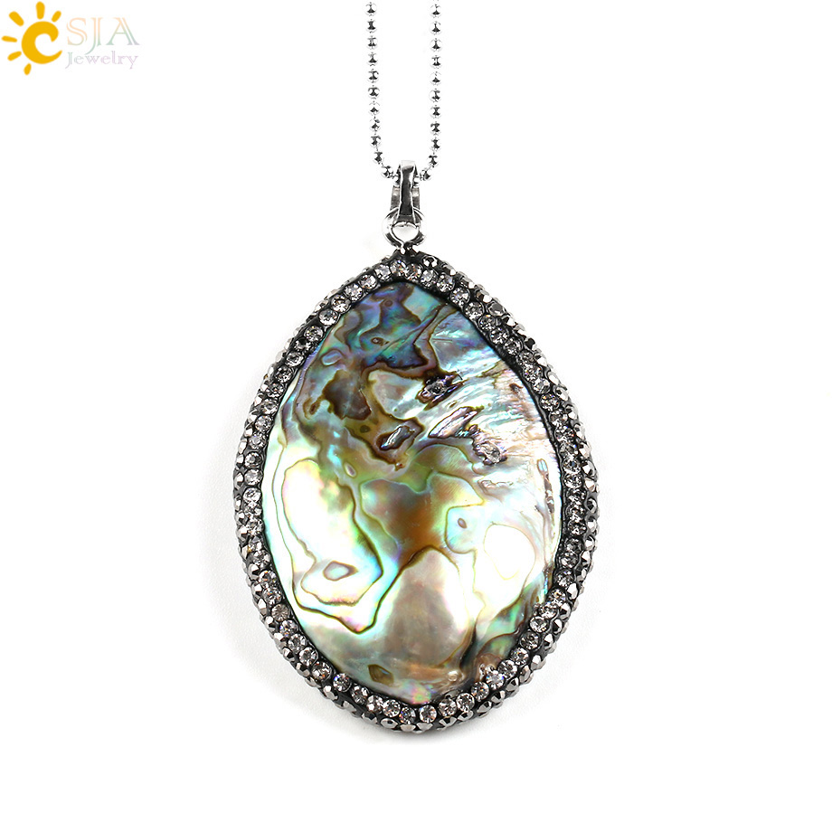 CSJA New Zealand Natural Abalo - Jewelry Making New Zealand ulasan dan harga