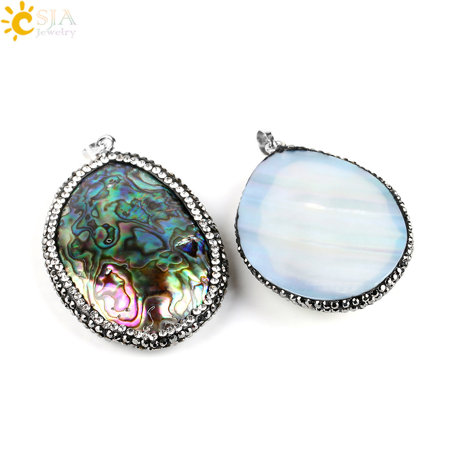 CSJA New Zealand Natural Abalo - Jewelry Making New Zealand ulasan dan harga