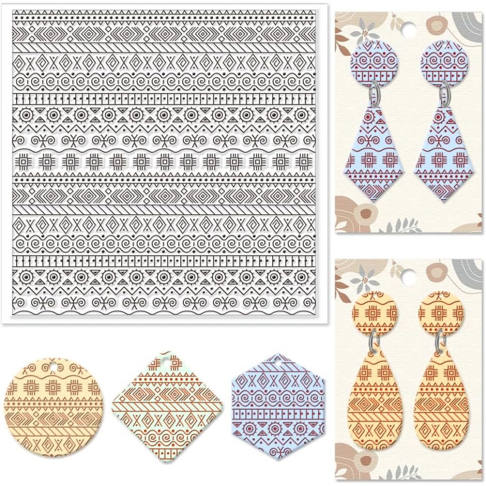 Textile Geometric Silicone Tex - Jewelry Making Mold ulasan dan harga