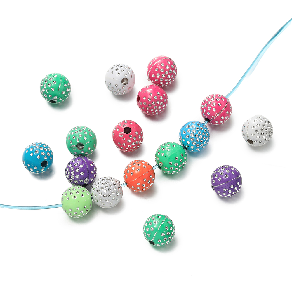 50/100Pcs 8/10mm Round mixed C - Crystal Bead Mix ulasan dan harga