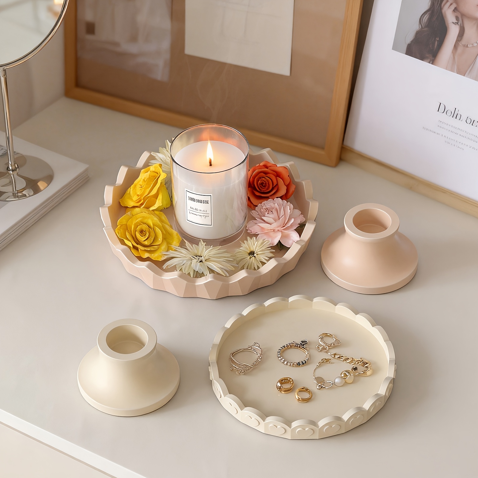 2pcs Silicone Tray Mold Set, R - Jewelry Making Board ulasan dan harga