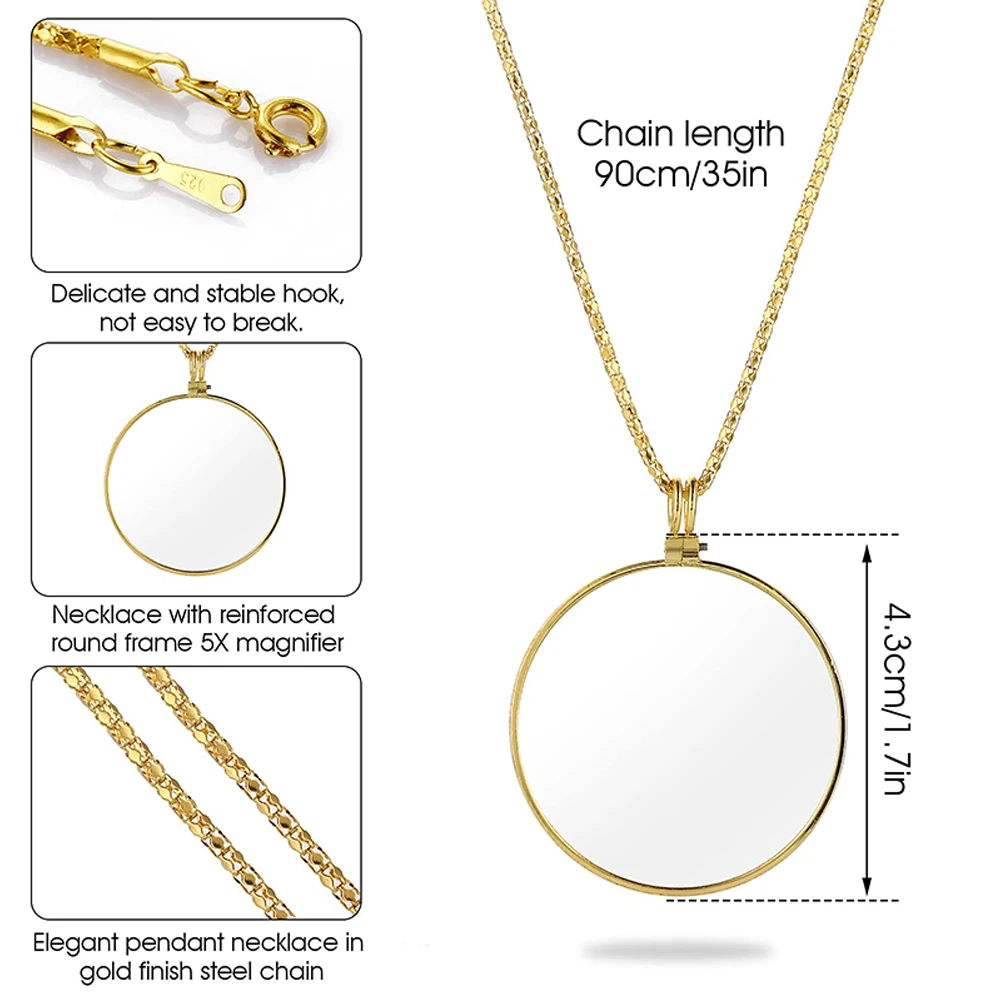 Necklace Magnifier Portable Mo - Jewelry Making Magazines ulasan dan harga