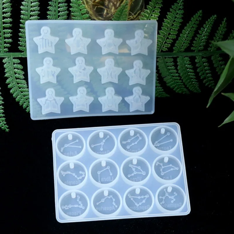 12 Zodiac Constellation Resin  - Jewelry Making Mold ulasan dan harga