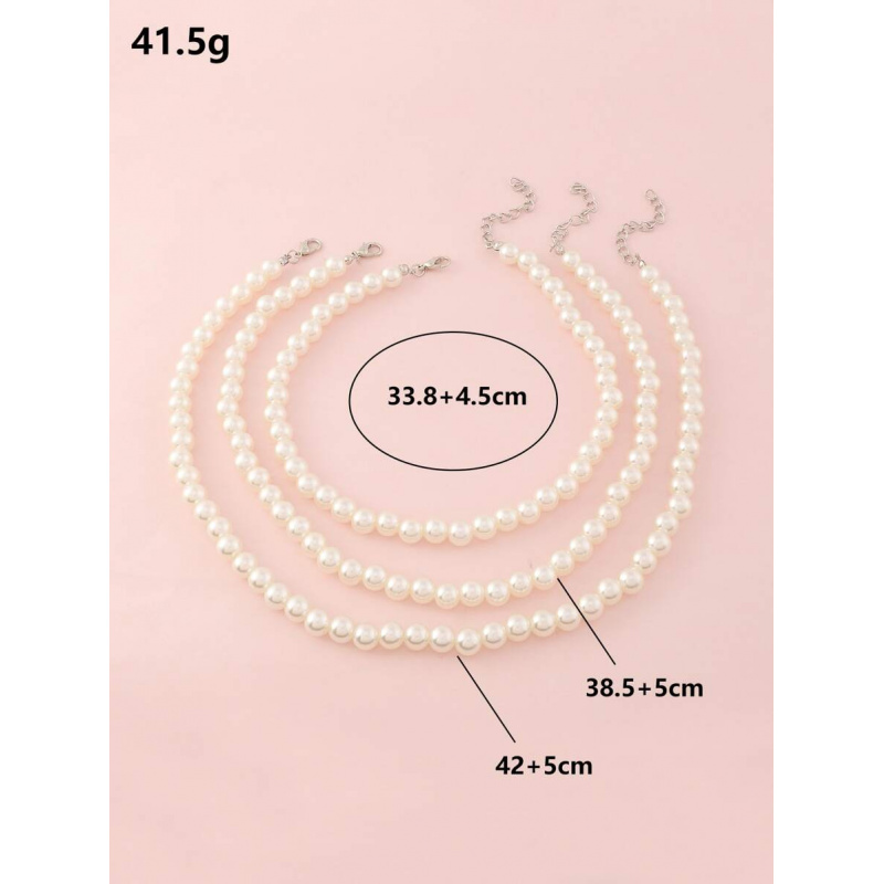 3pcs/Set Girls White Pearl Bea - Jewelry Making Kits For Girls ulasan dan harga
