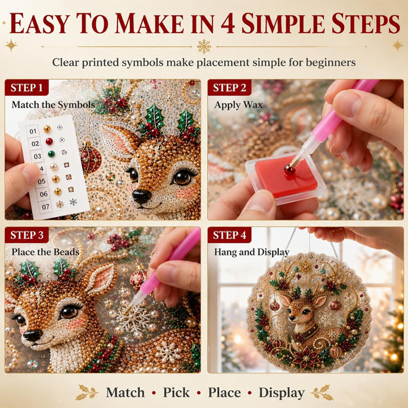 Pearl Diamond Painting Suncatc - Jewelry Making Board ulasan dan harga