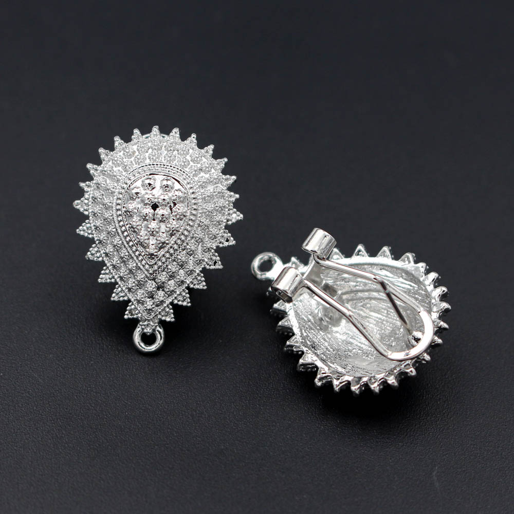 10pair Earrings Post with Loop - Jewelry Making Dubai ulasan dan harga