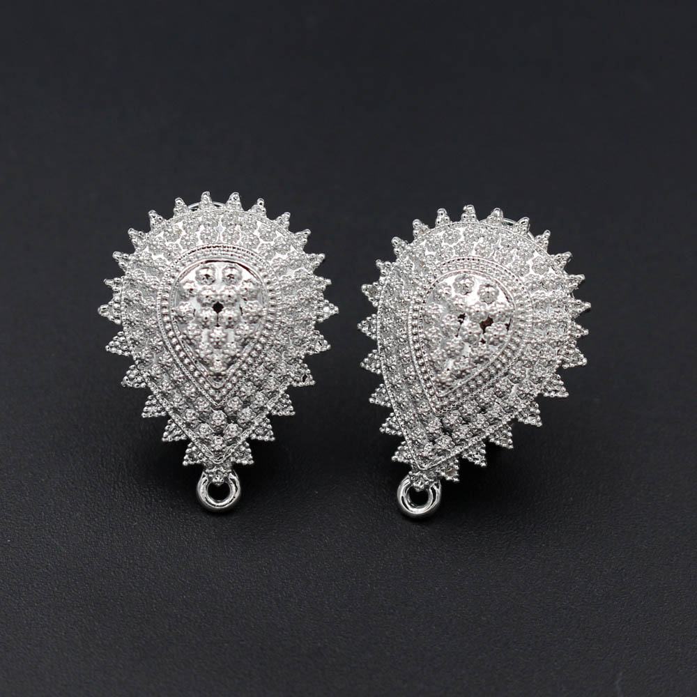 10pair Earrings Post with Loop - Jewelry Making Dubai ulasan dan harga