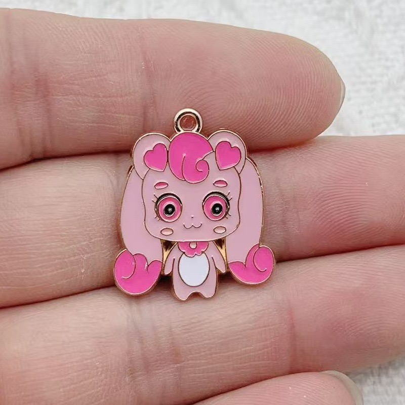 10pcs Cartoon Cute Drip Oil Al - Jewelry Making Party ulasan dan harga