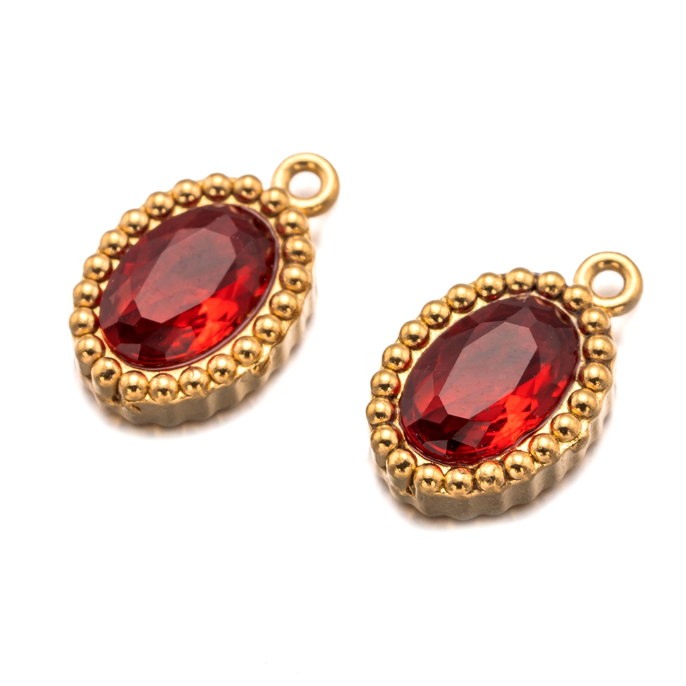 10pcs Gold Stainless Steel Mix - Crystal Bead Mix ulasan dan harga