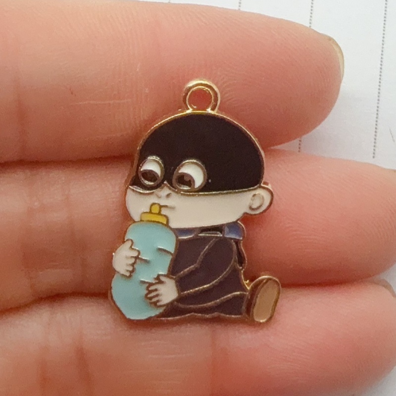 10pcs alloy drip oil cartoon p - Jewelry Making Party ulasan dan harga
