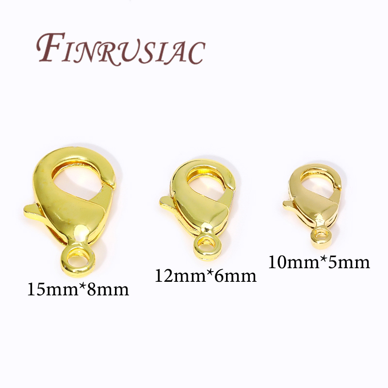 18K Gold Plated Lobster Clasps - Jewelry Making Supplies ulasan dan harga