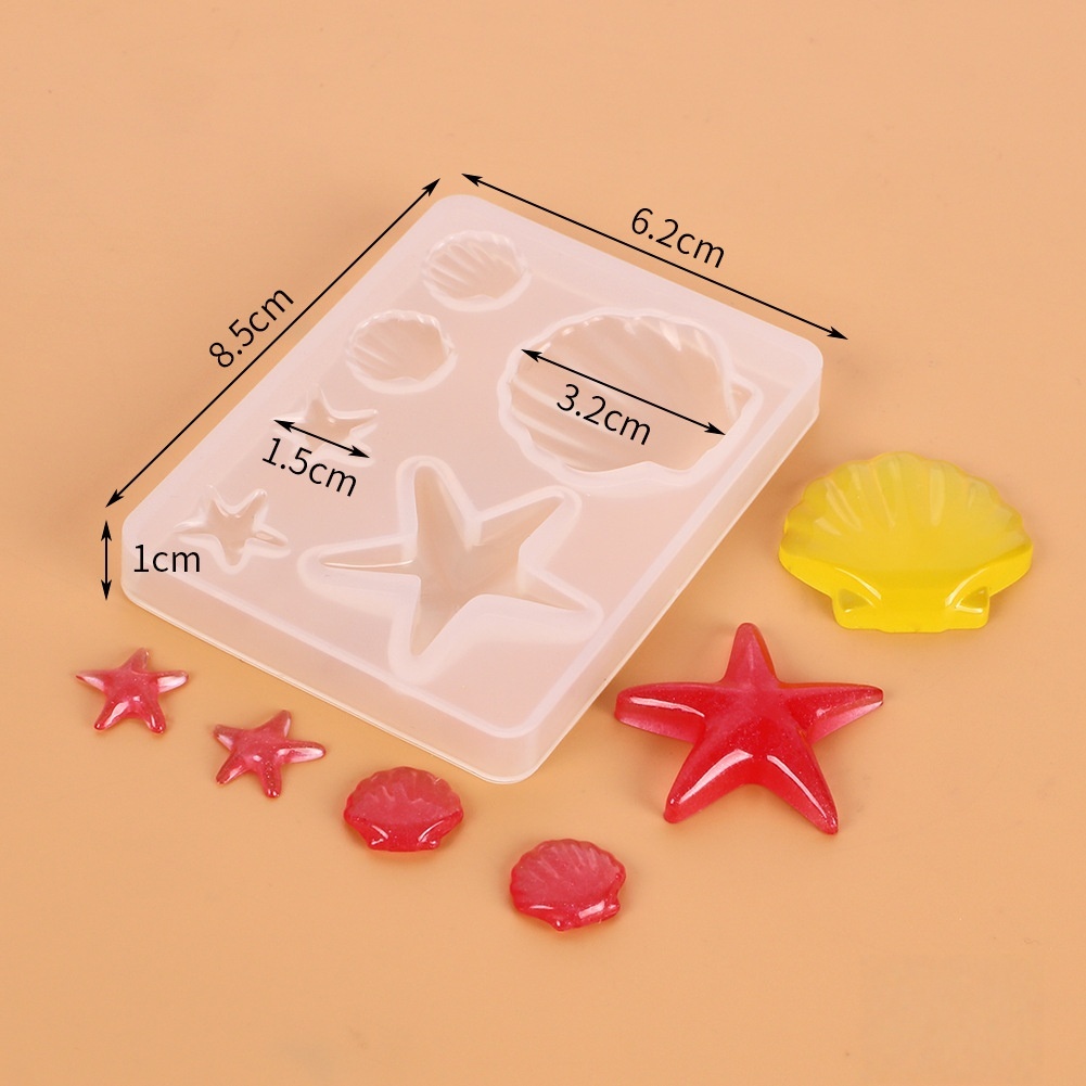 DIY Ocean Theme Crystal Epoxy  - Jewelry Making Mold ulasan dan harga