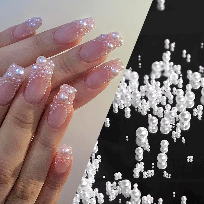 1 Bag Shimmering Crystal Nail  - Crystal Bead Mix ulasan dan harga
