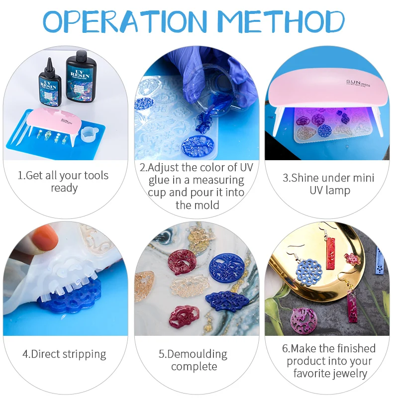 Hard UV Resin Glue Kit Fast Cu - Jewelry Making Tool Kit ulasan dan harga