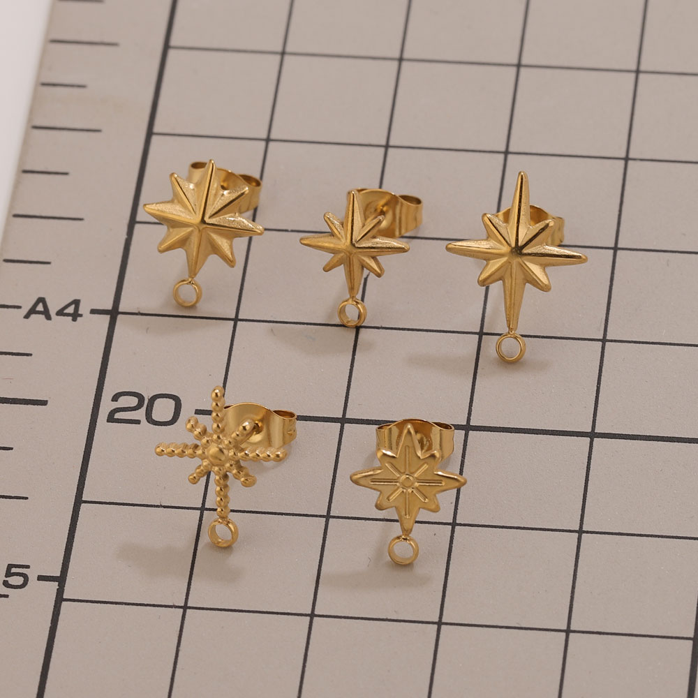 6pcs Stainless Steel Star Earr - Jewelry Making Tool Kit ulasan dan harga