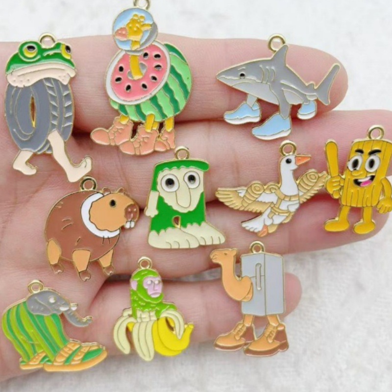 10pcs Creative Alloy Drip Oil  - Jewelry Making Party ulasan dan harga