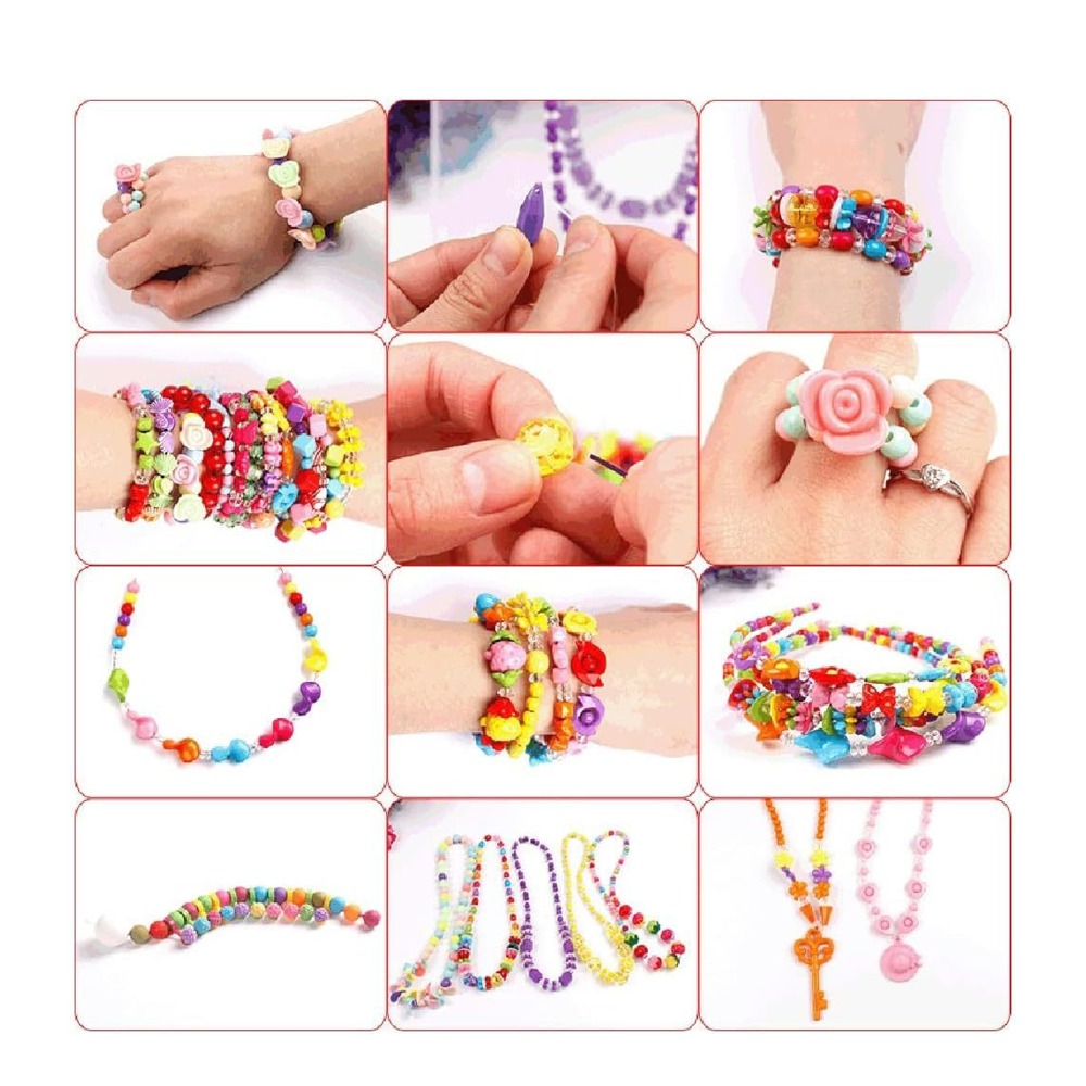 4774pcs Colorful Beads Bracele - Jewelry Making For Teens ulasan dan harga