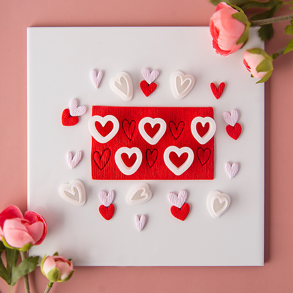 10pcs Heart-Shaped Set Polymer - Jewelry Making Tool Kit ulasan dan harga