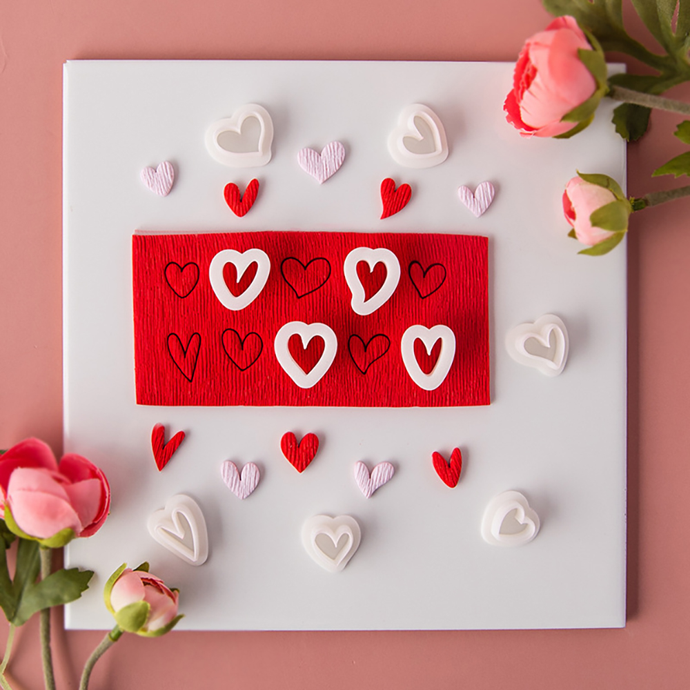 10pcs Heart-Shaped Set Polymer - Jewelry Making Tool Kit ulasan dan harga