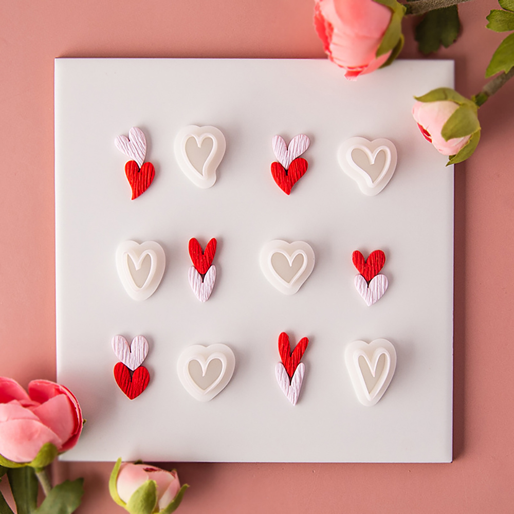 10pcs Heart-Shaped Set Polymer - Jewelry Making Tool Kit ulasan dan harga