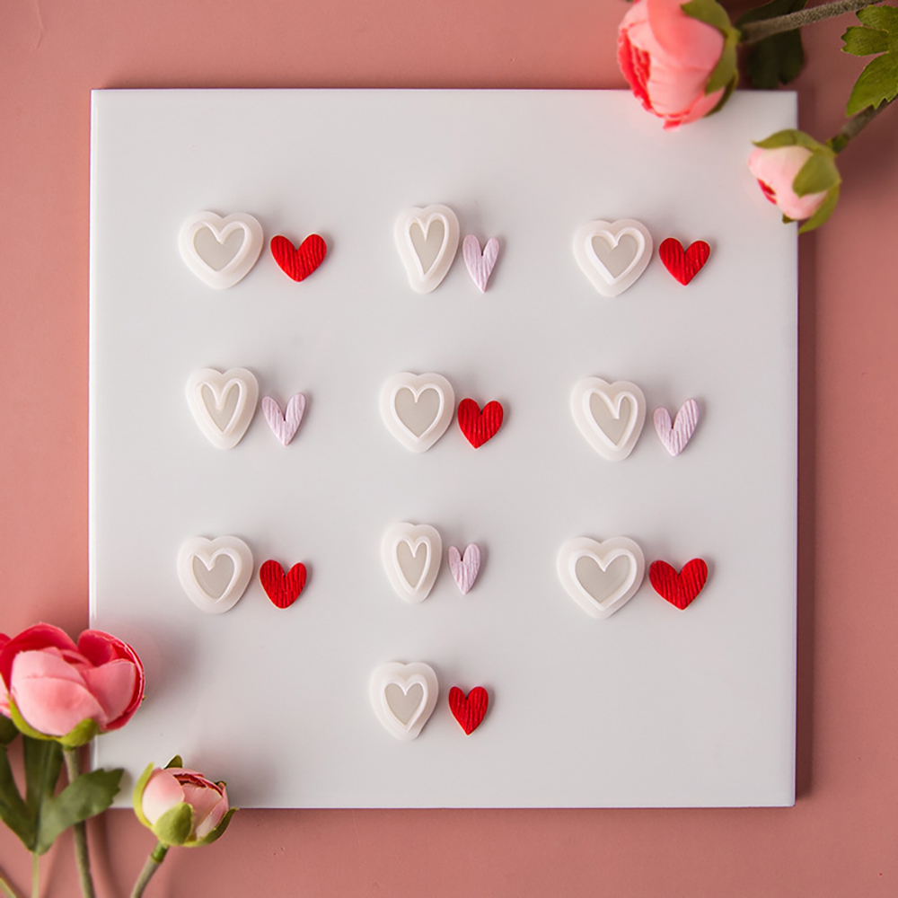 10pcs Heart-Shaped Set Polymer - Jewelry Making Tool Kit ulasan dan harga