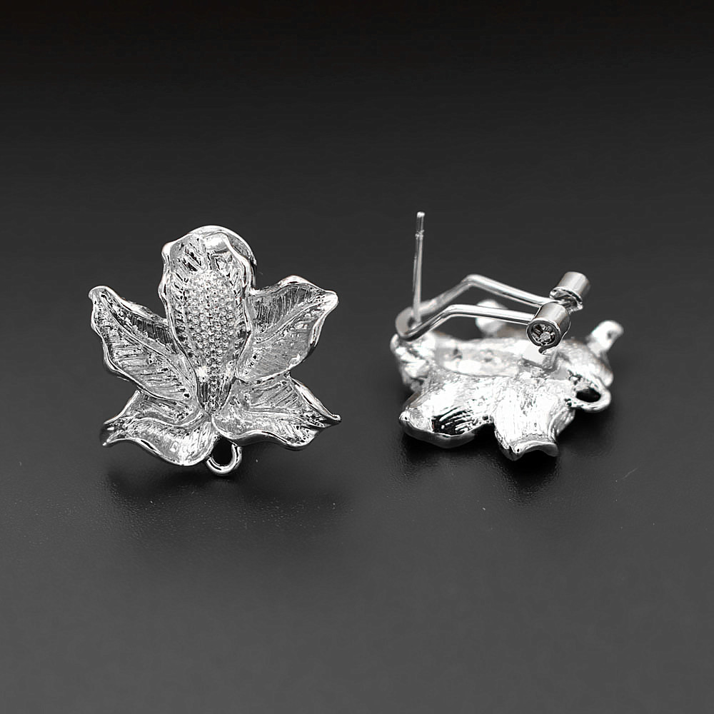 10pair Clip Earrings Post with - Jewelry Making Dubai ulasan dan harga