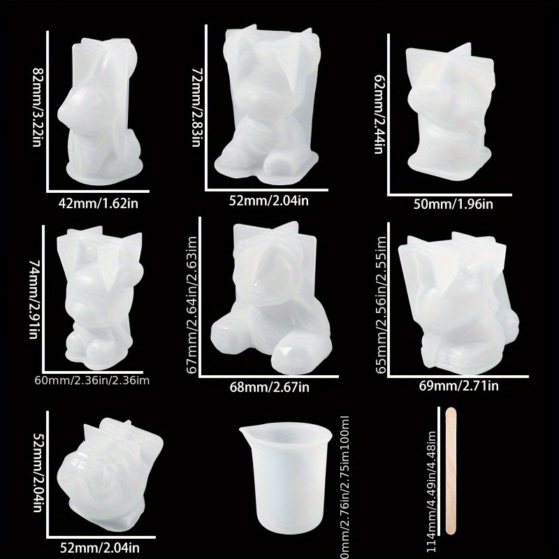 19pcs Resin-Made Mold Set, Sui - Jewelry Making Mold ulasan dan harga