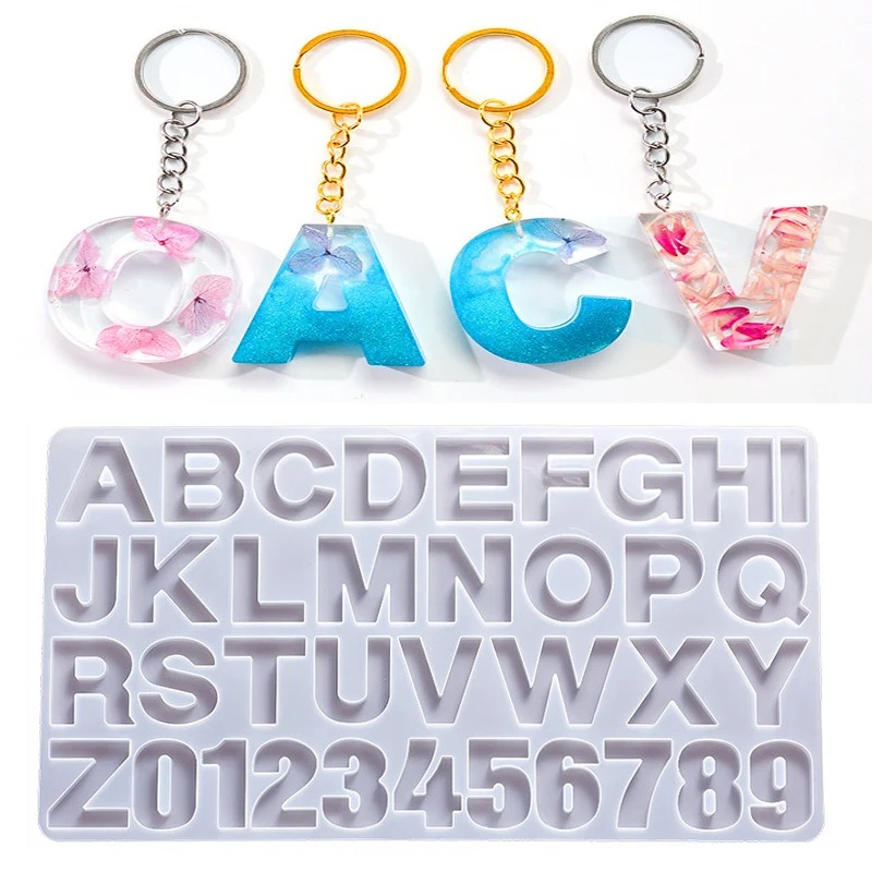 Alphabet Epoxy Resin Silicone  - Jewelry Making Mold ulasan dan harga