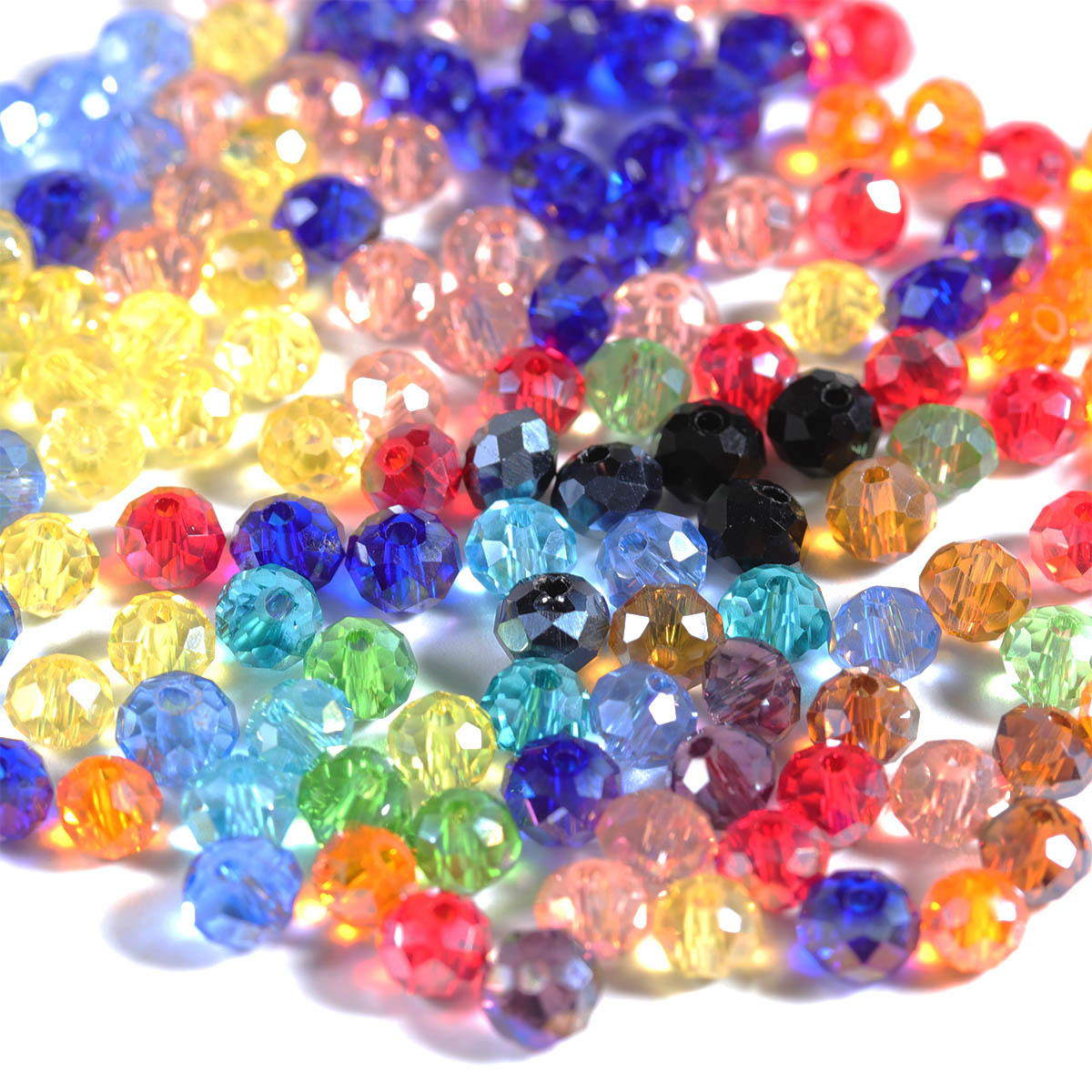 50-200pcs Faceted Crystal Bead - Crystal Bead Mix ulasan dan harga