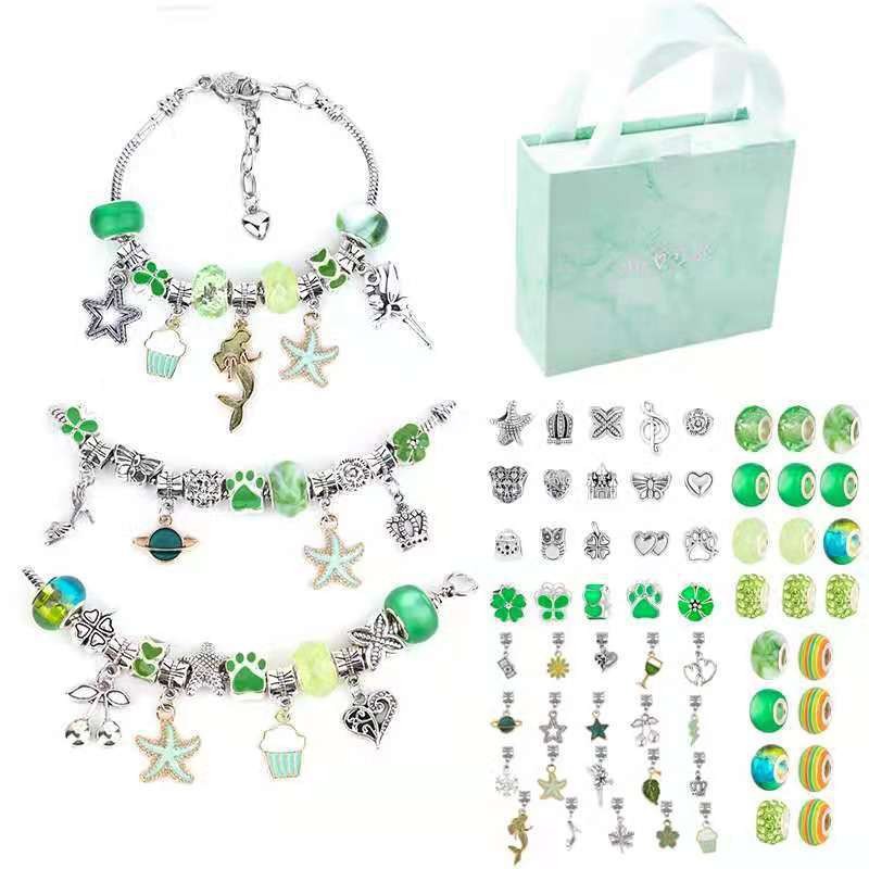 Charm Bracelet Making Kit DIY  - Jewelry Making Kits For Girls ulasan dan harga