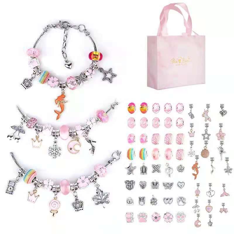 Charm Bracelet Making Kit DIY  - Jewelry Making Kits For Girls ulasan dan harga