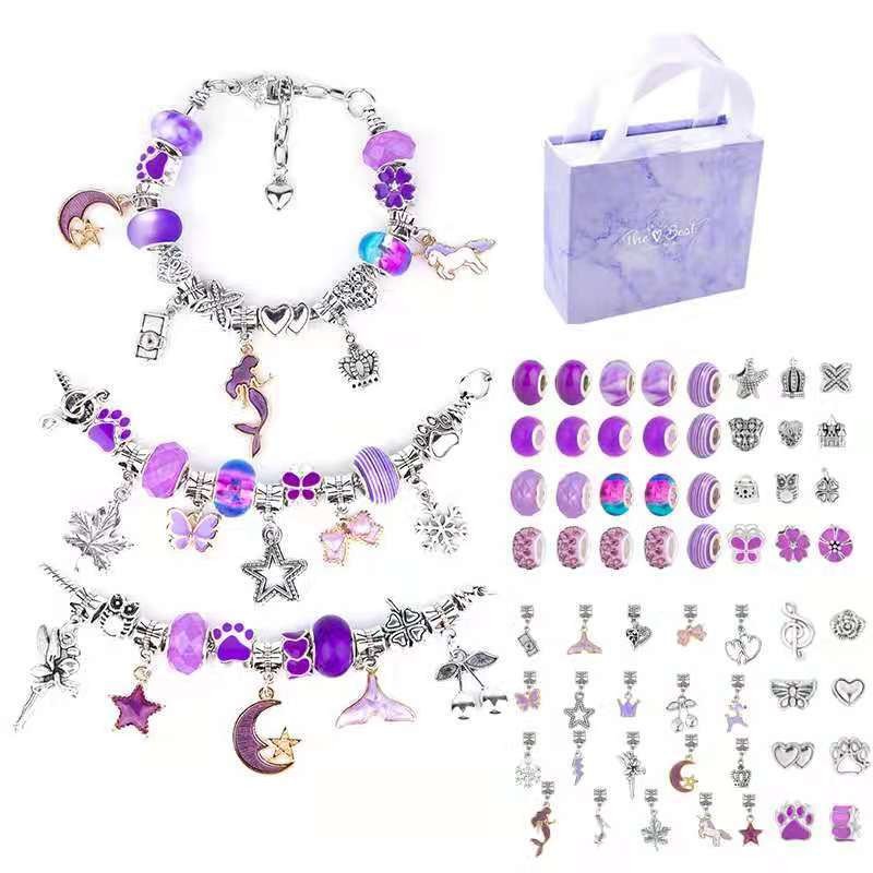 Charm Bracelet Making Kit DIY  - Jewelry Making Kits For Girls ulasan dan harga