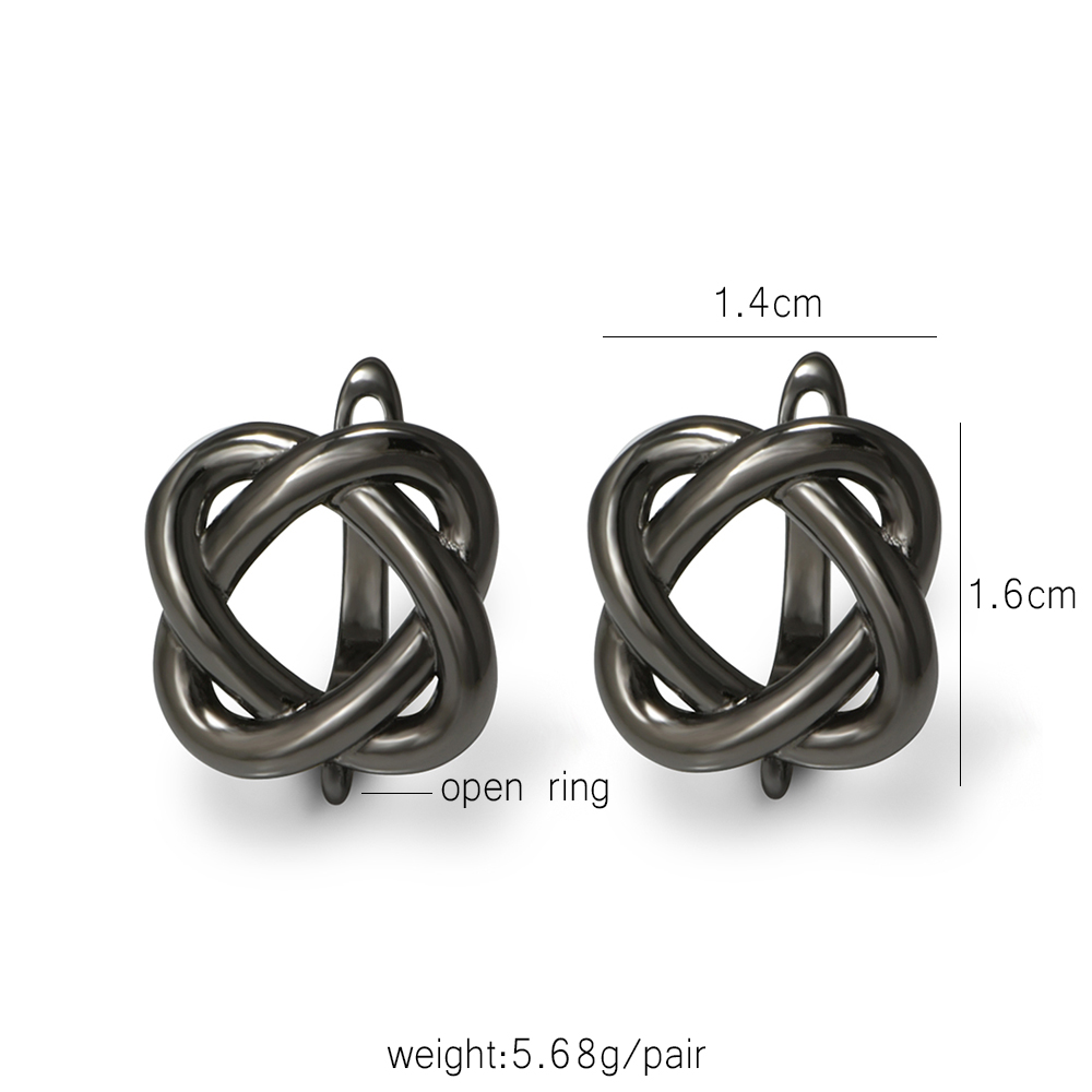 YANASI 1 Pair Gun Black  Brass - Jewelry Making Supplies ulasan dan harga