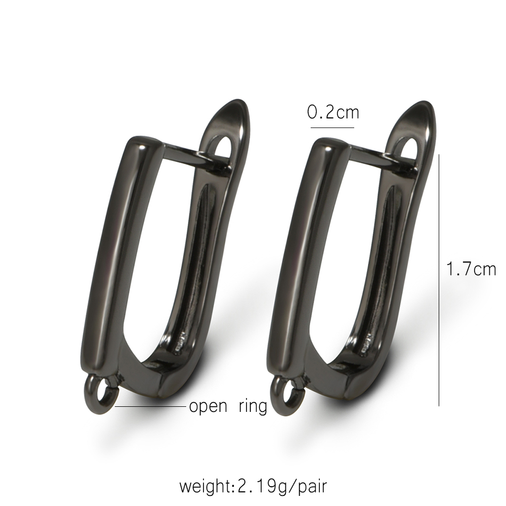 YANASI 1 Pair Gun Black  Brass - Jewelry Making Supplies ulasan dan harga