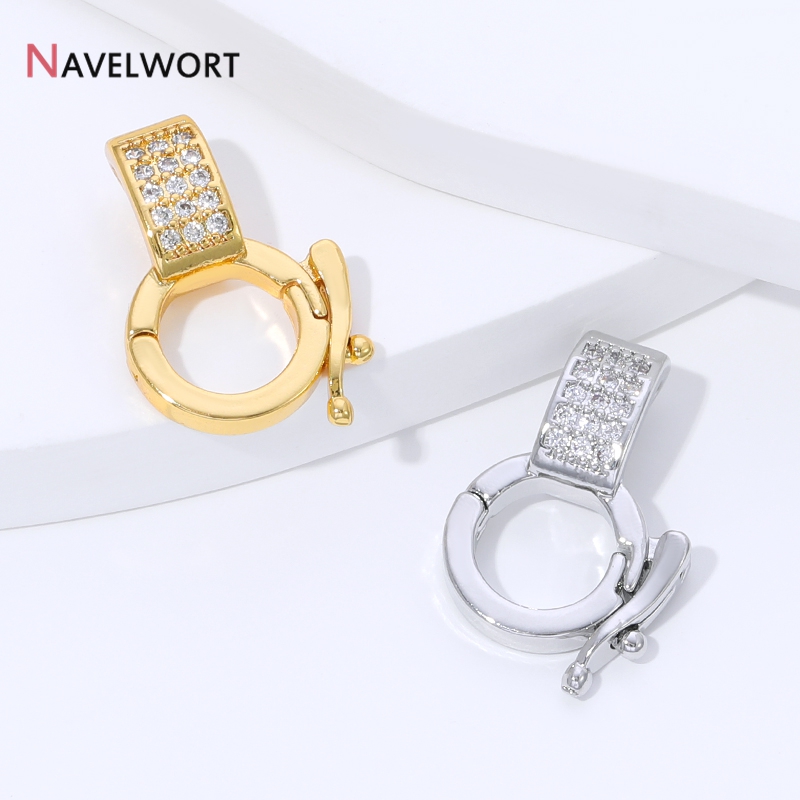 18K Gold Plated Brass Inlaid Z - Jewelry Making Supplies ulasan dan harga
